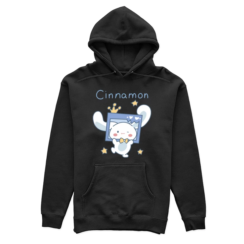 Niedlicher Hase mit Krone und Sternen Damen Pullover Hoodie