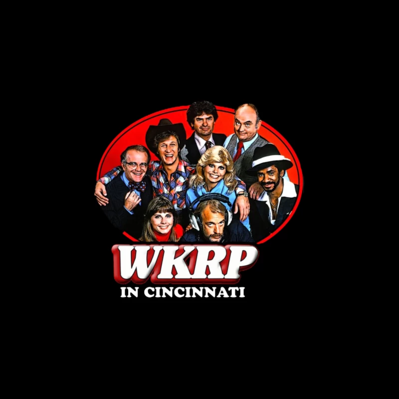 WKRP in Cincinnati skyline logo 2 Tapestry