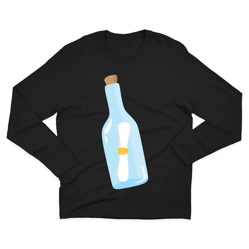 Bouteille avec message à l'intérieur Homme Manches Longues T-Shirt