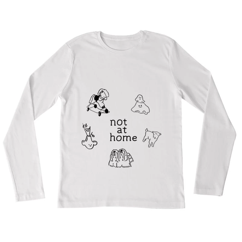 Nicht zu Hause Geister Damen Langarm T-Shirt