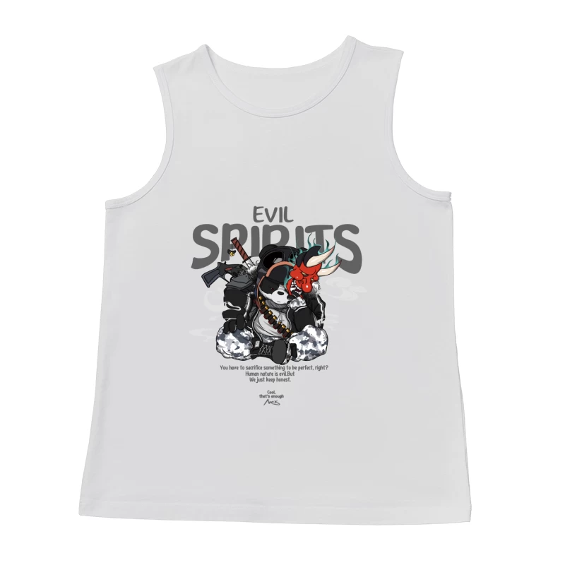 Böse Geister Krieger Panda Herren Tanktops