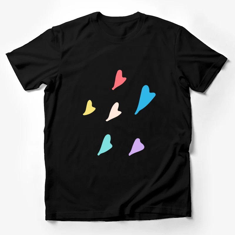 Cœurs colorés épars Homme T-Shirt