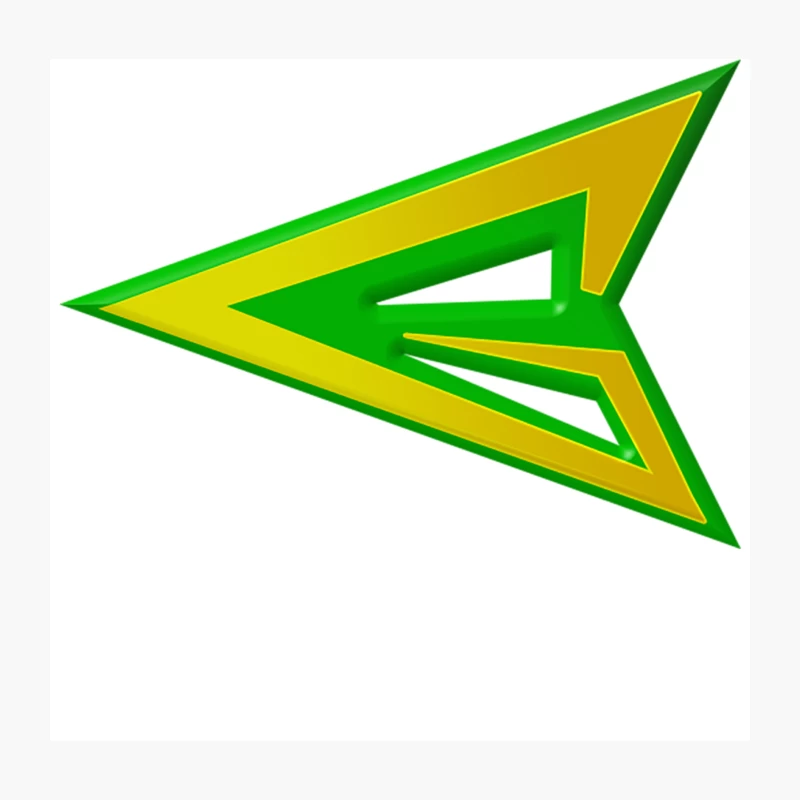 Green Arrow logo Throw Pillow
