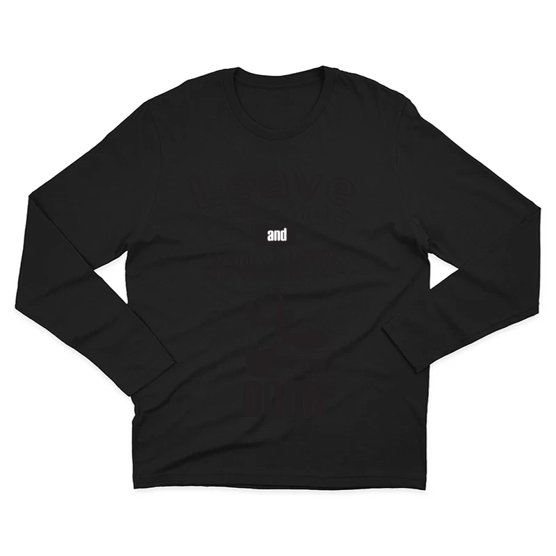 Laissez vos soucis et vos chaussures à la porte Homme Manches Longues T-Shirt