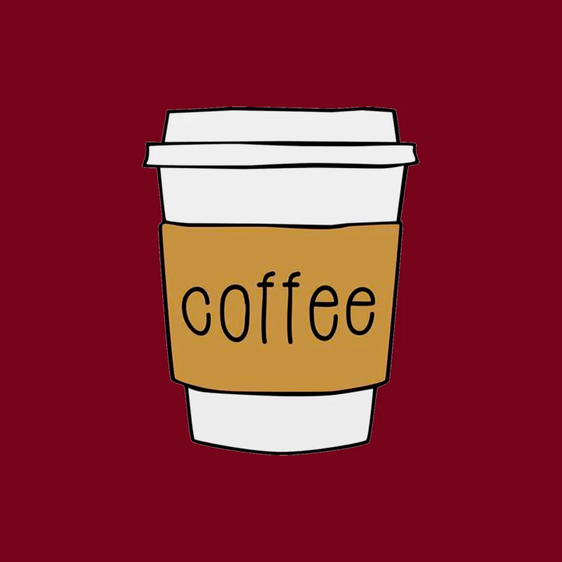 Coffee Cup Illustration Mouse Pad