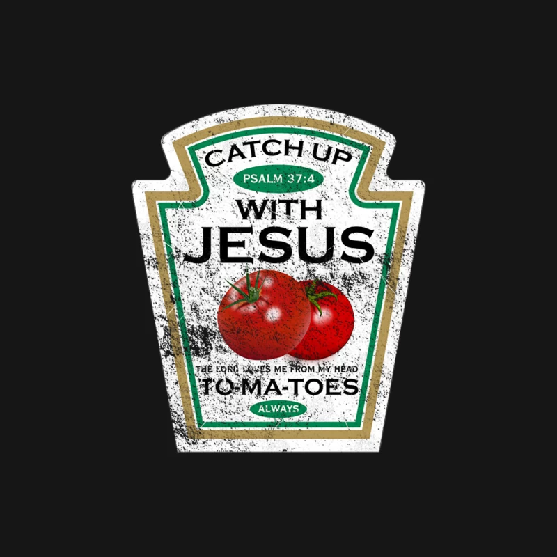 Catch Up with Jesus: Tomato-Themed Religious Humor Female Long Sleeve T-Shirt