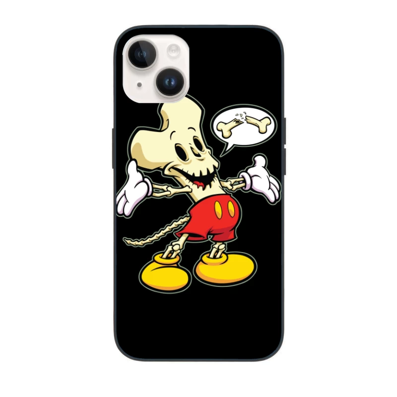 Cartoon Skeleton Character iPhone Case