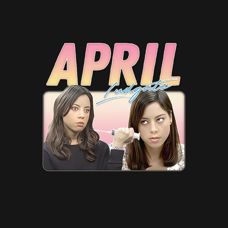 April Ludgate  Retro Aesthetic Style Fan Design Female Long Sleeve T-Shirt