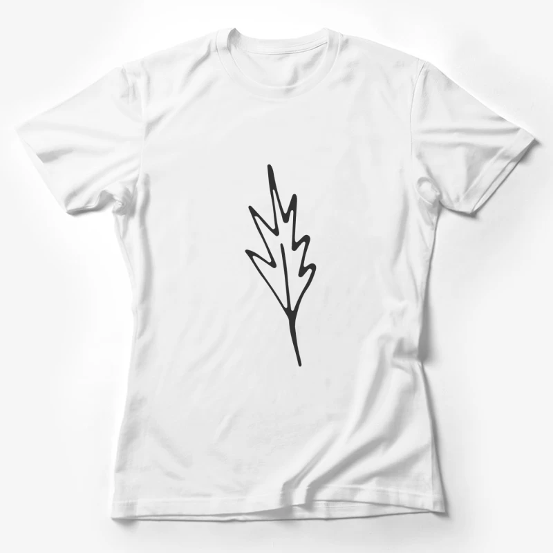 Dessin de feuille abstrait Femme T-Shirt