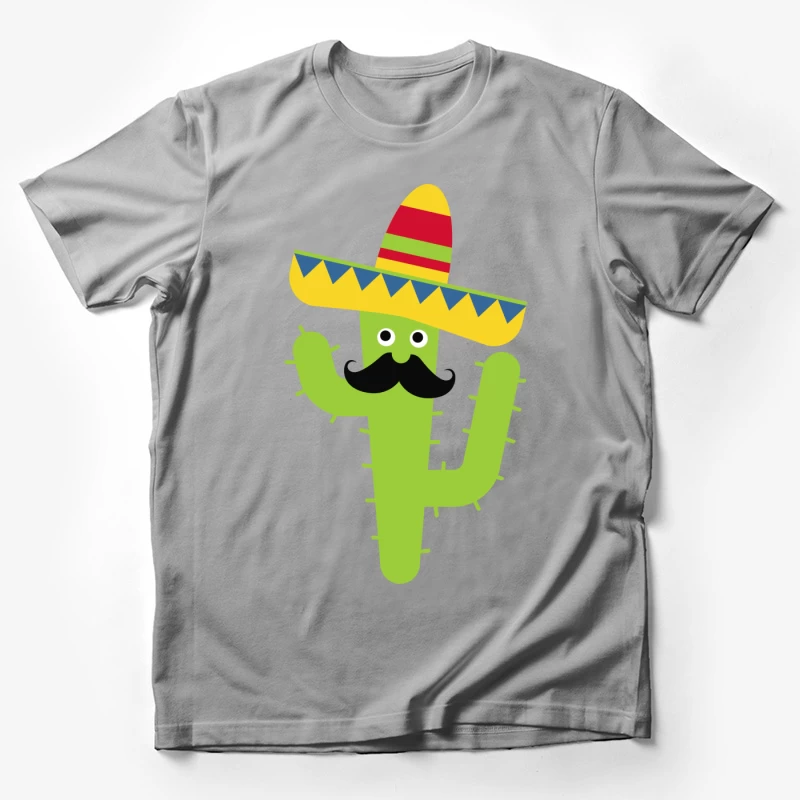 Cactus avec sombrero coloré Homme T-Shirt