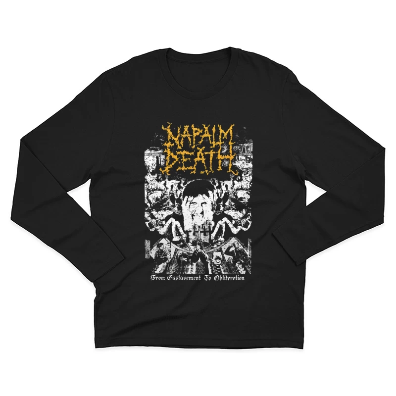 Napalm Death From Enslavement to Obliteration Male Long Sleeve T-Shirt