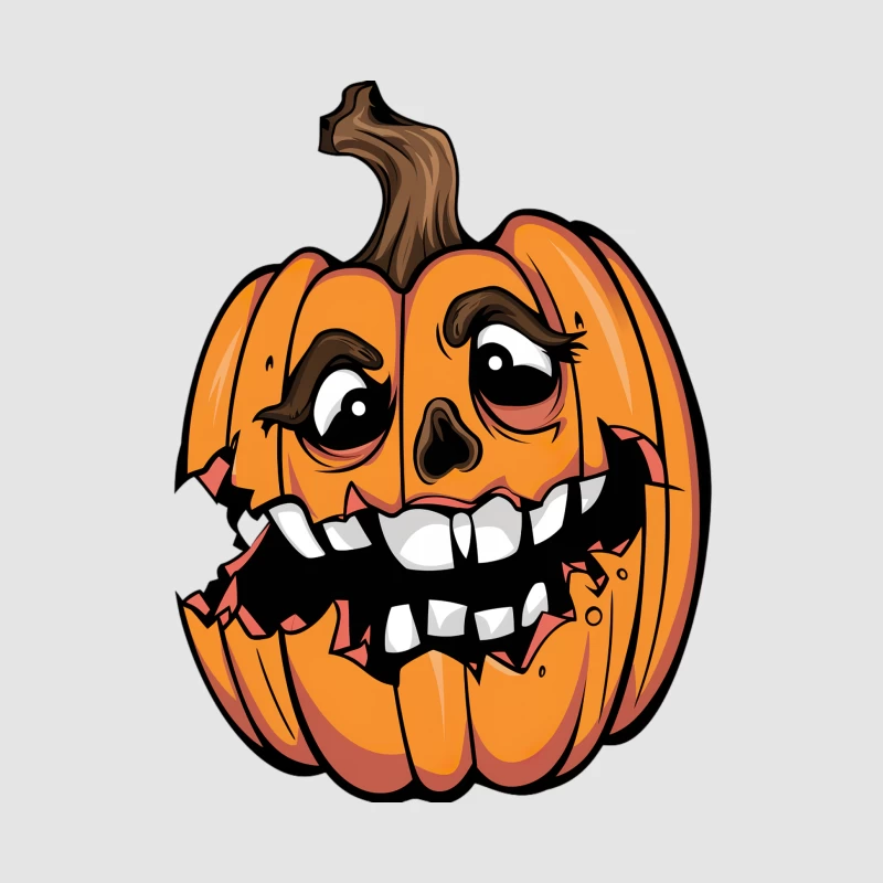 Visage de citrouille d'Halloween animé Homme Sweat à capuche