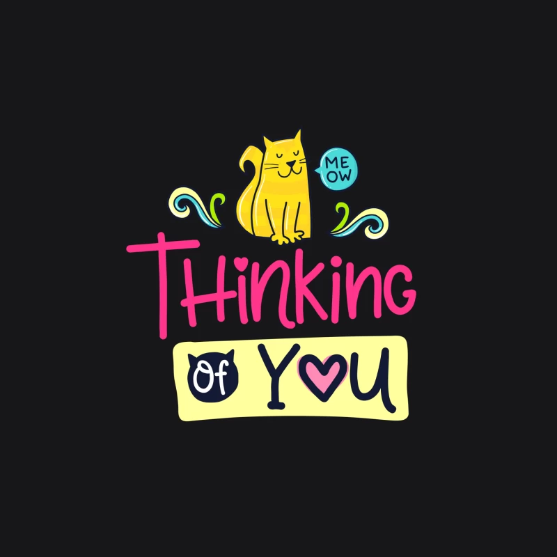 Carte mignonne avec chat et message amical Homme Sweat à capuche