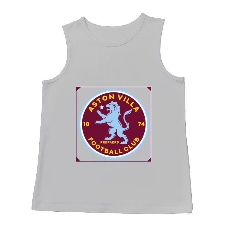 Aston Villa Football Club Historic Crest with Rampant Lion Male Tank Top