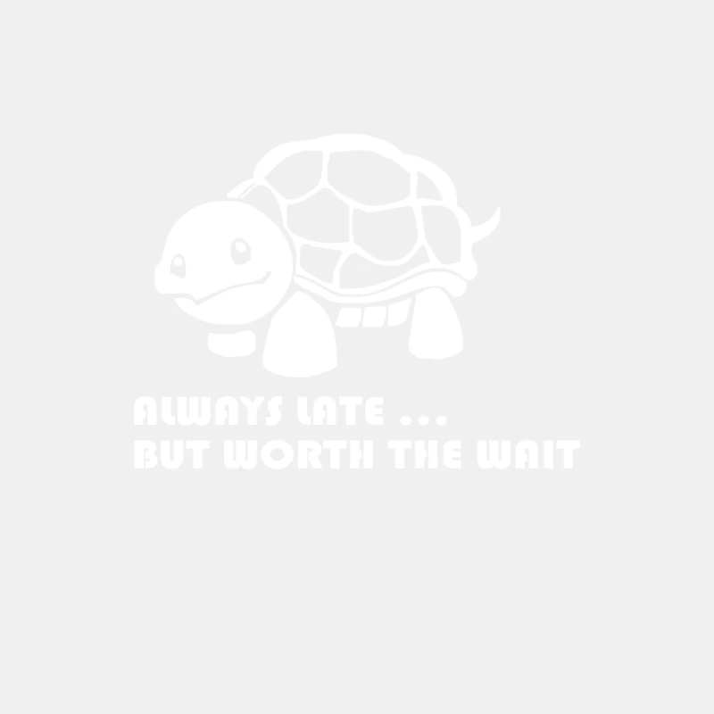 Always Late Worth Wait Funny Turtle Tee Male Tank Top