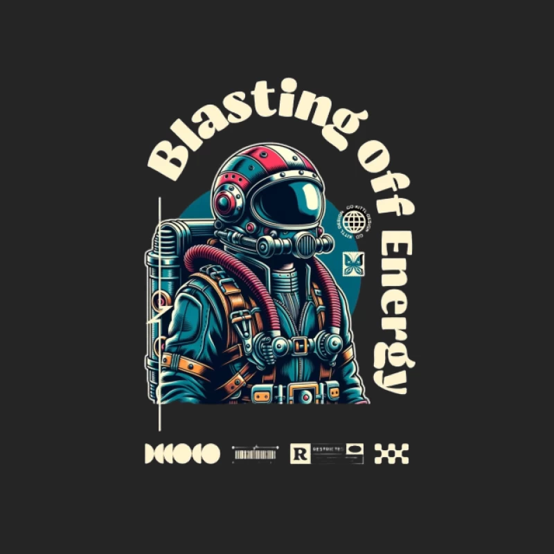 Énergie Spatiale: Design d'Astronaute Homme Sweat-shirt à enfiler