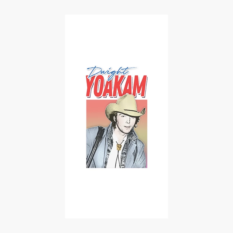 Dwight Yoakam  80s Styled Retro Fan Design iPhone Case