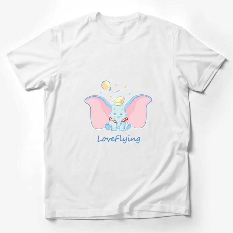 Fliegender Elefant mit Ballon Herren T-Shirt