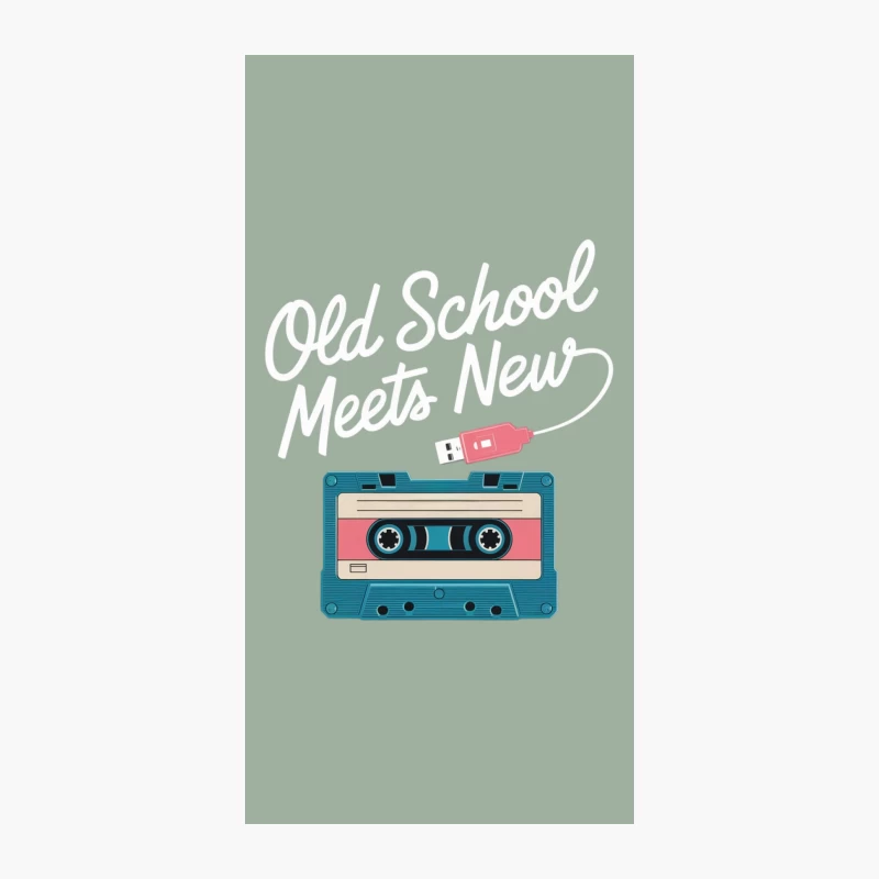 Retro Cassette Tape Meets Modern USB Technology iPhone Case