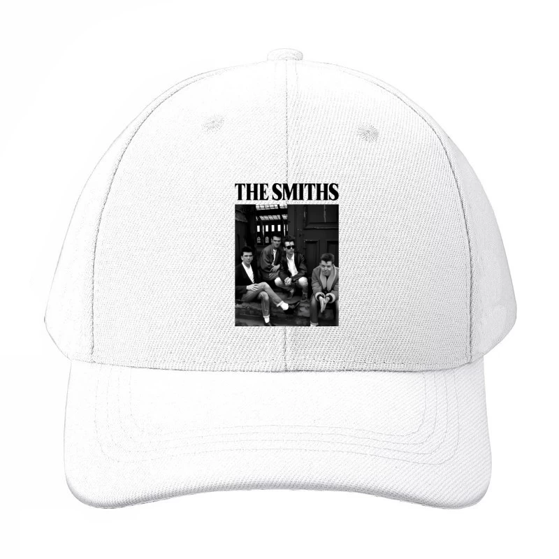 The Smiths: Iconic 1980s British Alternative Rock Band in Black and White Baseball Cap