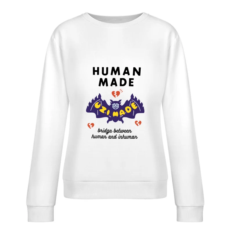 Brücke zwischen Mensch und Unmensch Damen Pullover Sweatshirt