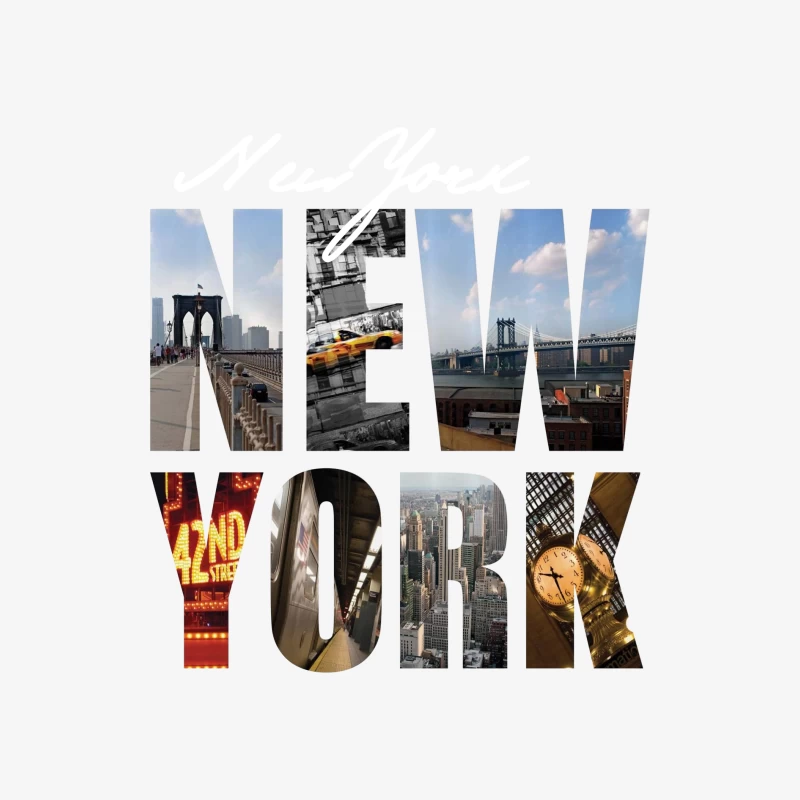 New York Sehenswürdigkeiten und Skyline Damen Langarm T-Shirt