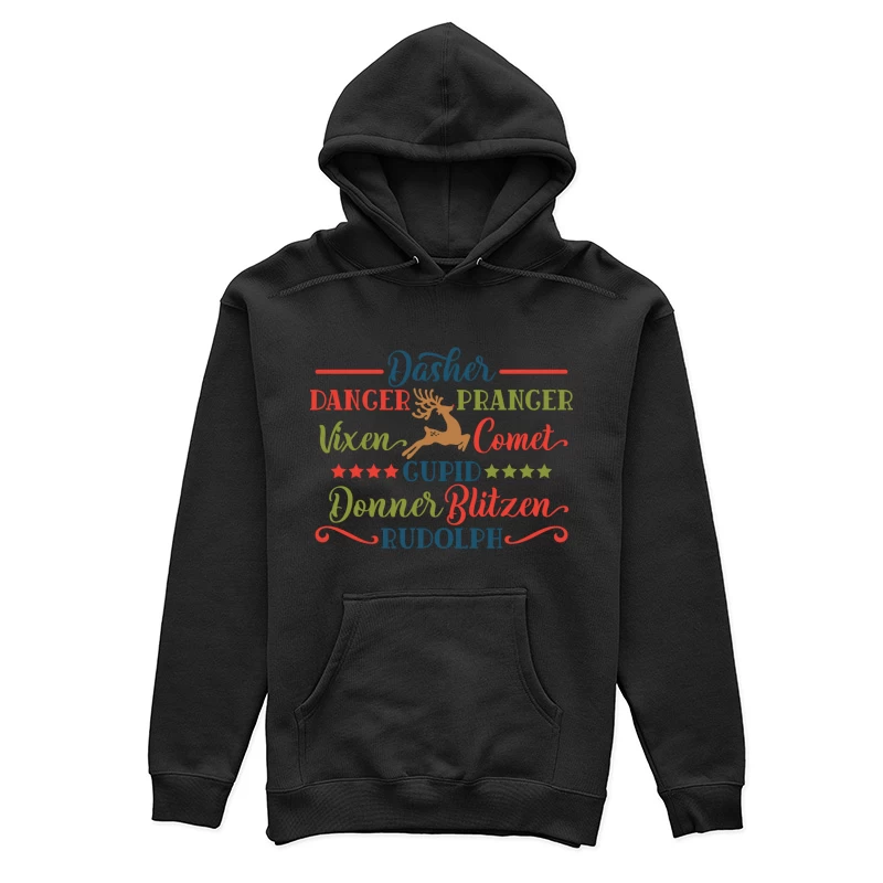 Noms des rennes de Noël Femme Sweat à capuche