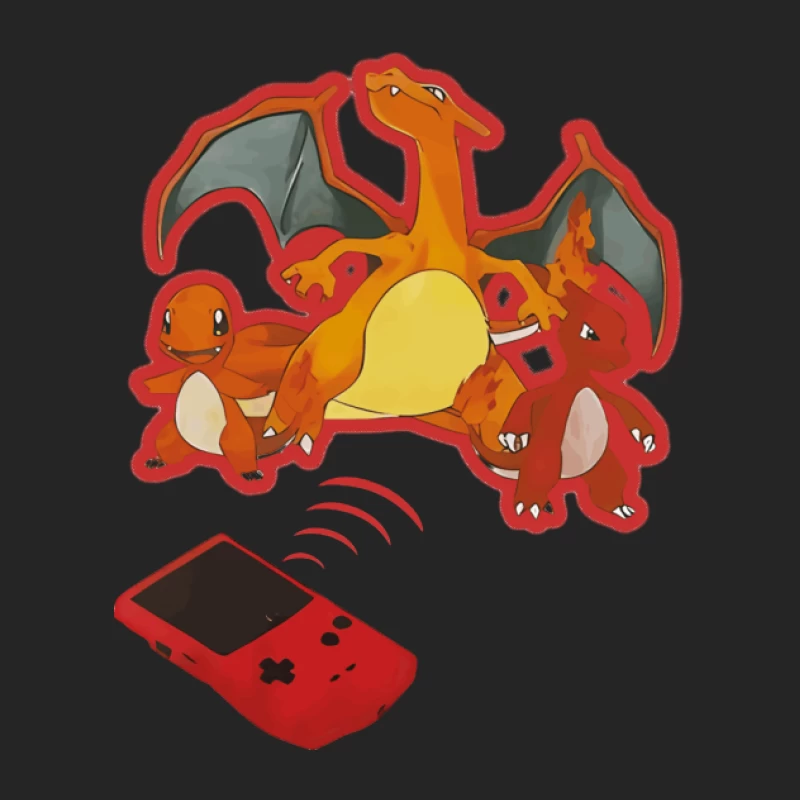 Charmander Entwicklung mit Pokédex Herren Pullover Sweatshirt