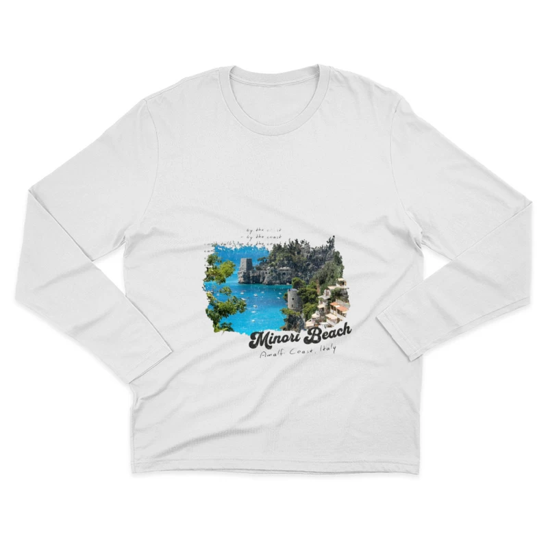 Plage de Minori sur la Côte Amalfitaine Homme Manches Longues T-Shirt
