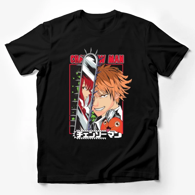 Chainsaw Man Anime Poster Herren T-Shirt