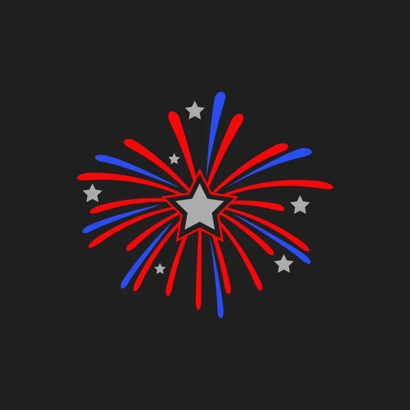 Fête nationale avec feux d'artifice en étoile Homme Débardeur