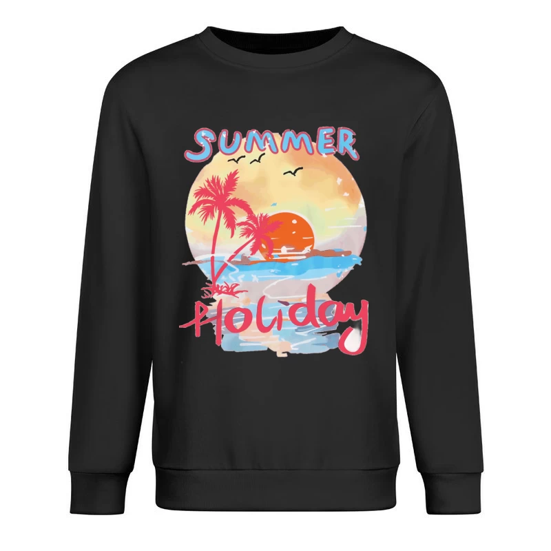 Sommerurlaub Sonnenuntergang Herren Pullover Sweatshirt