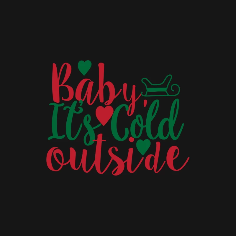 Design de Noël: Bébé, il fait froid dehors Homme Manches Longues T-Shirt