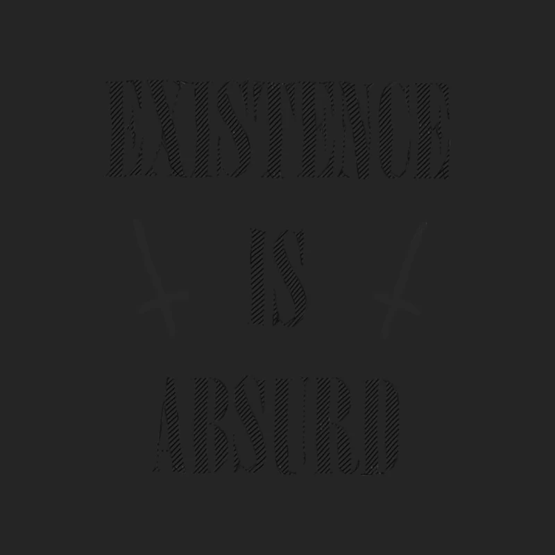 Existence Is Absurd   Original Nihilist Design Male Pullover Sweatshirt