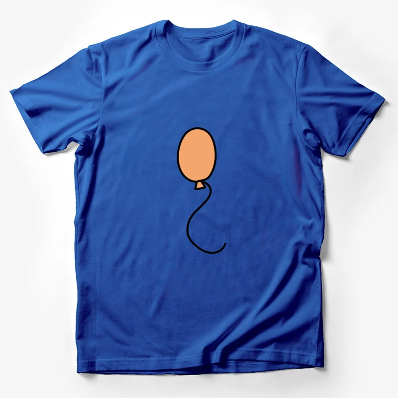 Ballon orange avec ficelle noire Homme T-Shirt