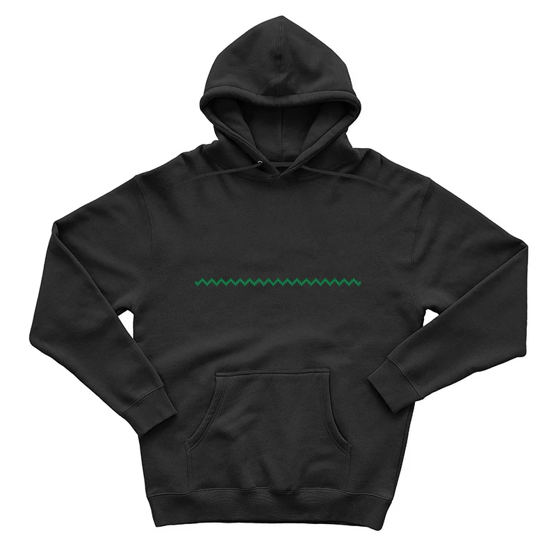 Motif tribal en vague verte Homme Sweat à capuche