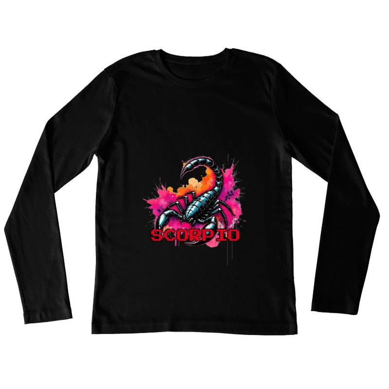 Scorpio Zodiac Art Female Long Sleeve T-Shirt