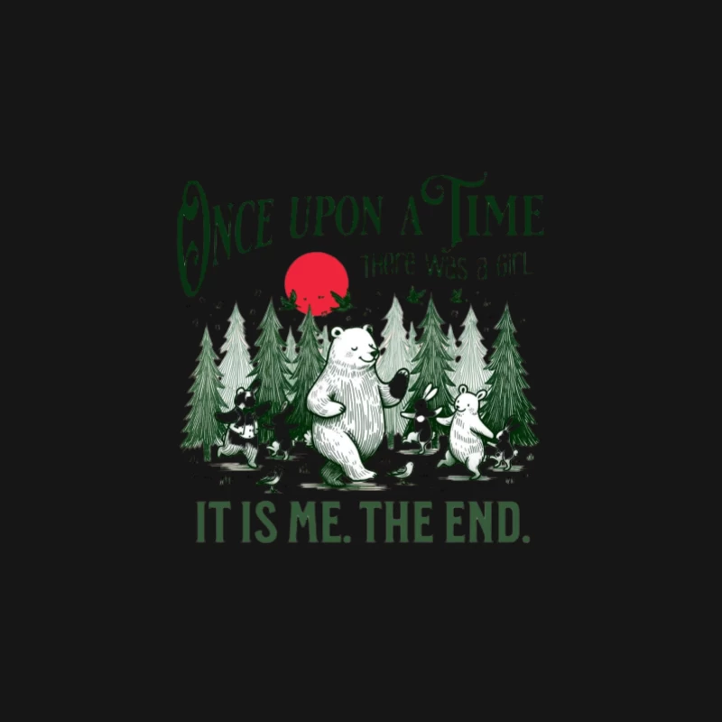 Ein Märchen mit Bären und Wäldern Herren Langarm T-Shirt