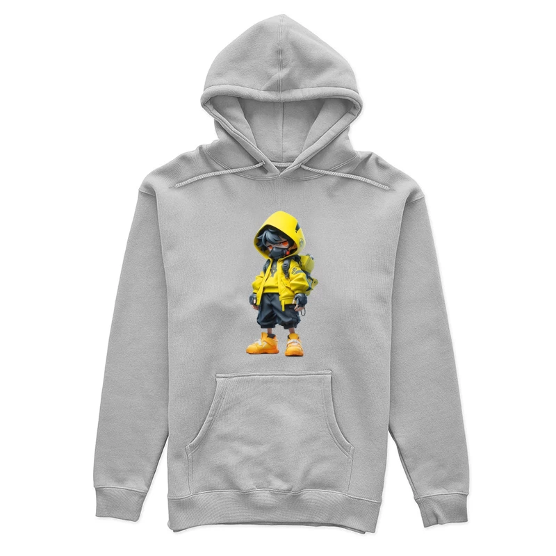 Kreatives Streetwear-Design mit gelbem Hoodie Damen Pullover Hoodie