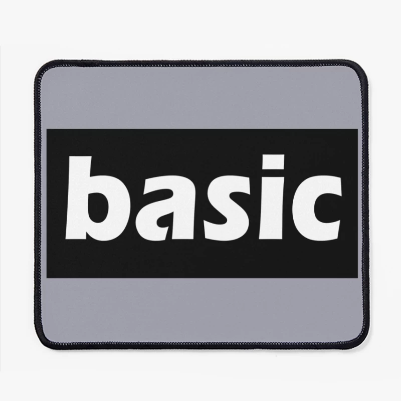 Basic Typography Design Mouse Pad
