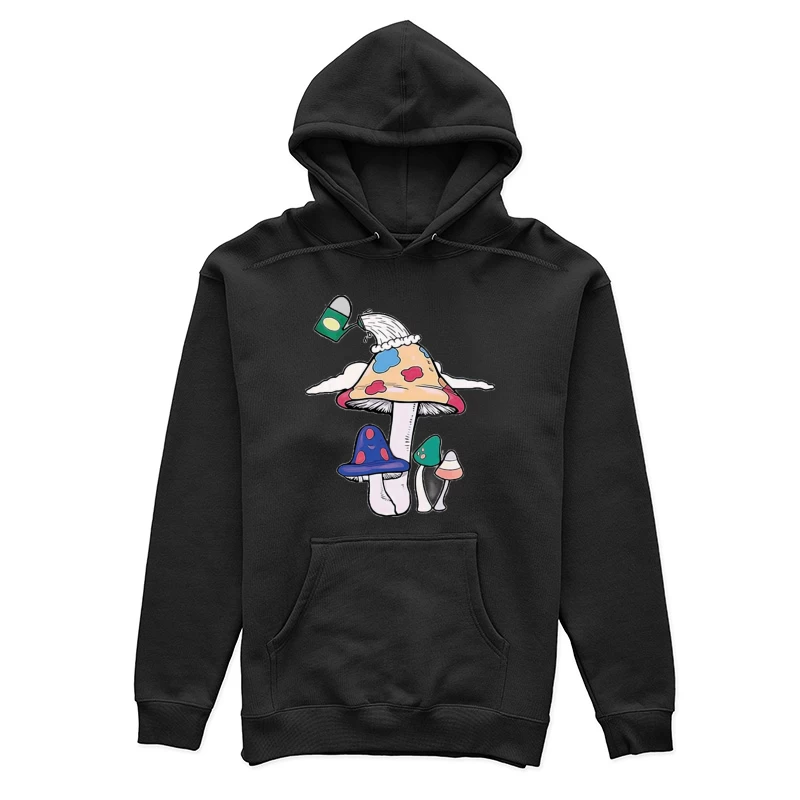 Pilzillustration mit Farbe Damen Pullover Hoodie