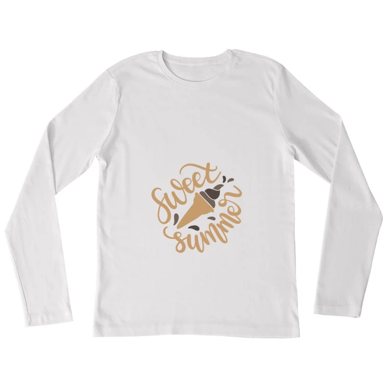 Douce Été avec Glace Femme Manches Longues T-Shirt