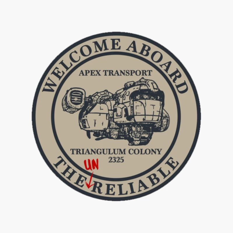 Welcome Aboard The Unreliable Cotton Tote Bag
