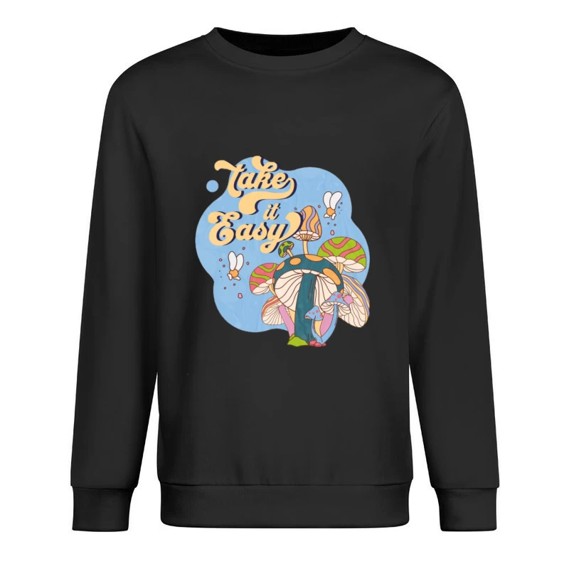 Prenez-le facilement avec des champignons et des abeilles Homme Sweat-shirt à enfiler