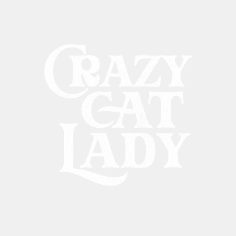 Crazy Cat Lady  Humorous Cat Lover Faded Typography Design Male Tank Top
