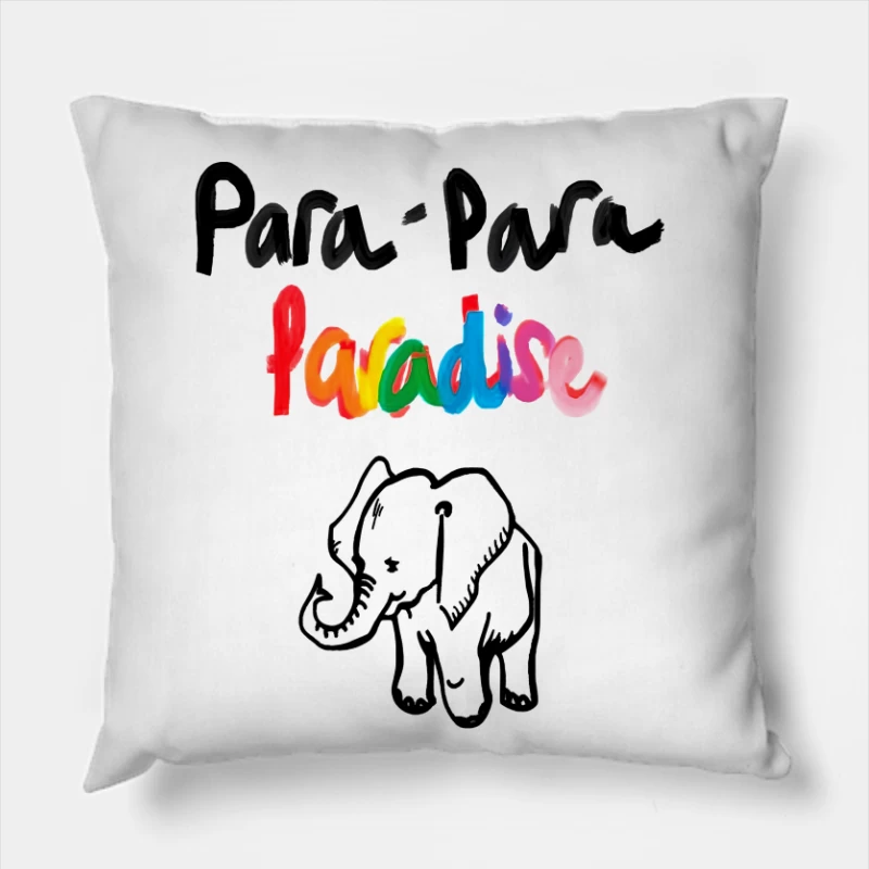 Coldplay Para Para Paradise Throw Pillow