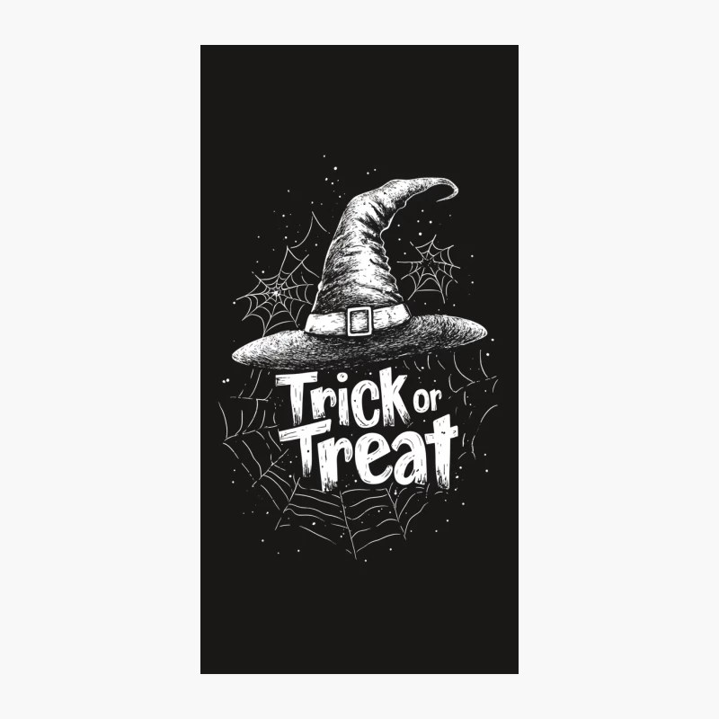 Spooky Halloween Witch Hat Trick or Treat Illustration iPhone Case