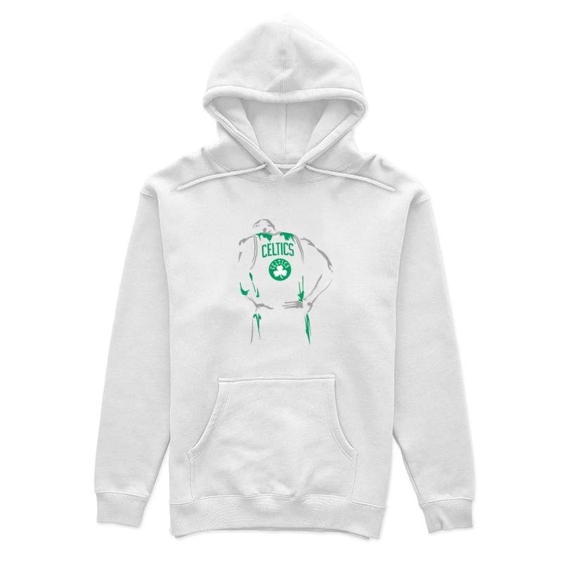 Celtics Basketball Silhouette Damen Pullover Hoodie