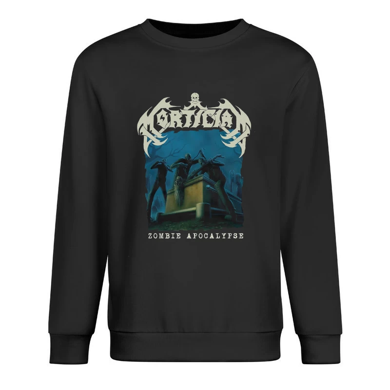 Mortician Zombie Apocalypse Male Pullover Sweatshirt