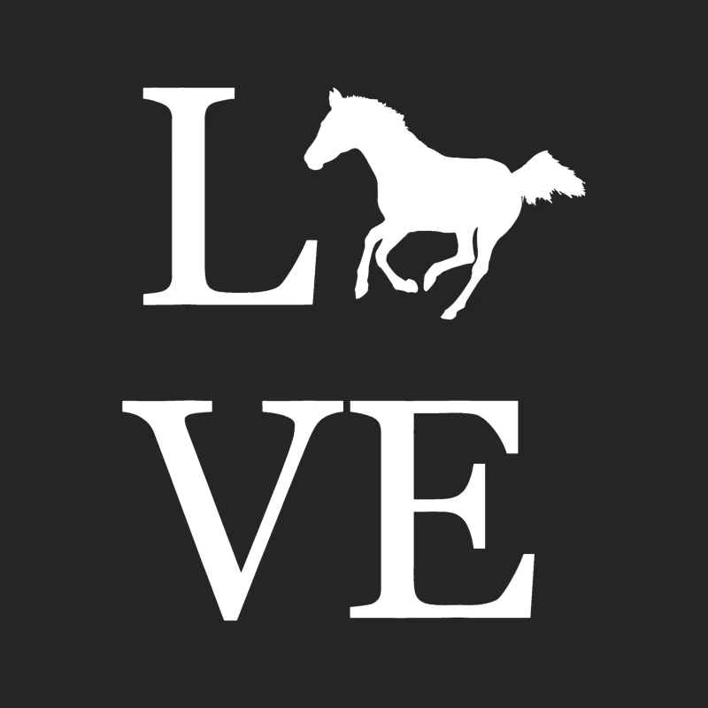 Motif de cheval et amour Homme Sweat-shirt à enfiler